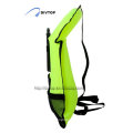 210 Denier nylon TPU coating neon yellow adjustable weight snorkel vest/